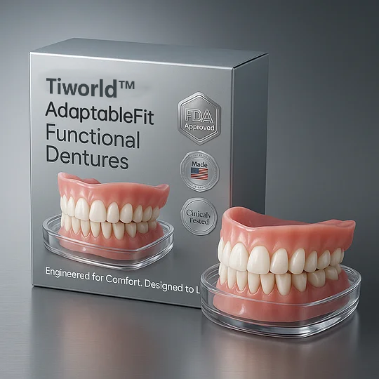 👵Health America Subsidized Product | Tiworld™ AdaptableFit Functional Dentures – Made in the USA & FDA-Certified