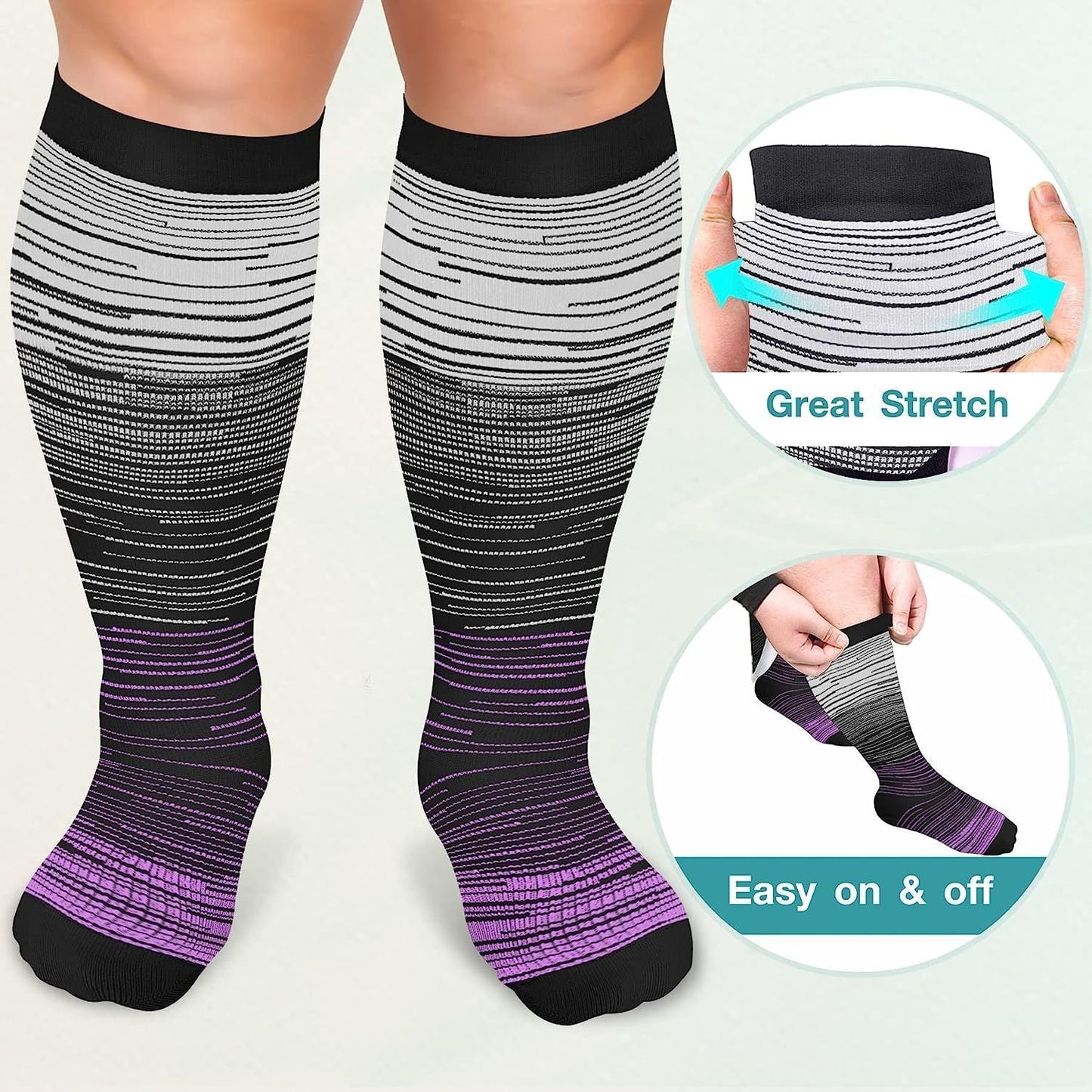 2023 Printed Compression Socks