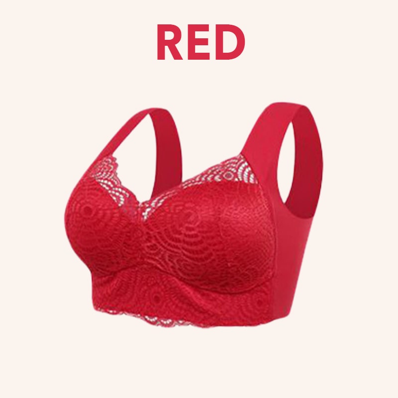 EXTRA LIFT ULTIMATE LIFT STRETCH FULL FIGURE SEAMLESS LACE CUT OUT BRA