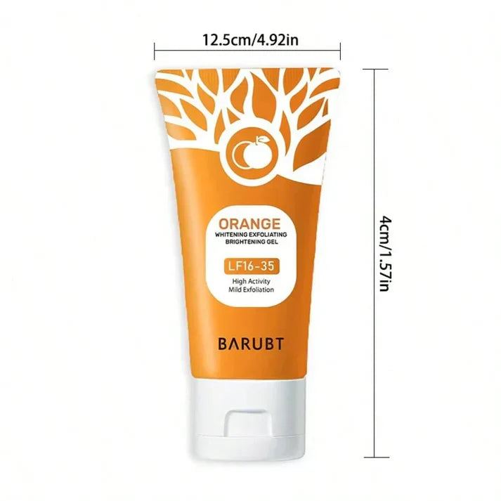 Orange Exfoliating Gel Facial Cleansing Whole Body Scrub Dead Skin Custard