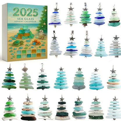 🌊Sea Glass Christmas Tree Advent Calendar | A surprise behind each door😲🎁