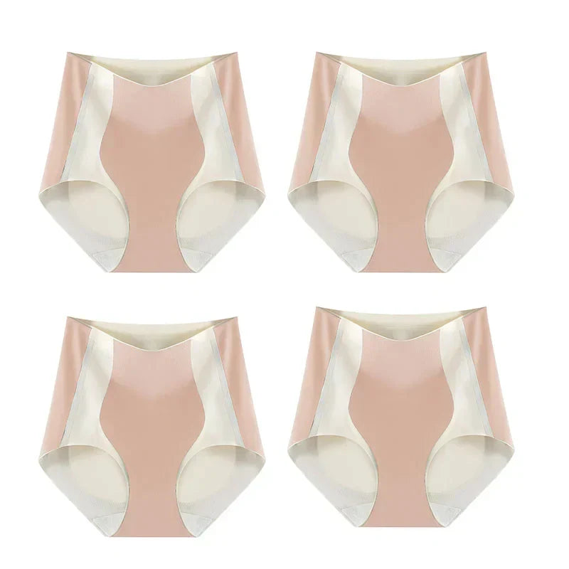 COLOR BLOCK TRACELESS HIP LIFTING SHAPING PANTIES