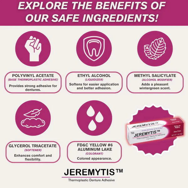 🛡️[Official Brand Store] JEREMYTIS™ Thermoplastic Denture Adhesive (🔥BUY 2 GET 1 FREE🔥)