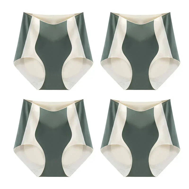 COLOR BLOCK TRACELESS HIP LIFTING SHAPING PANTIES