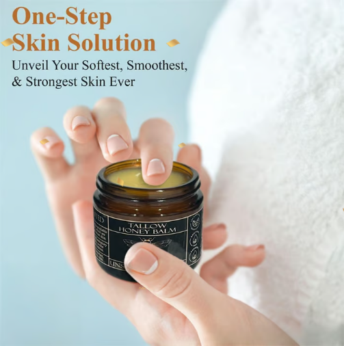 Beef Tallow Beeswax and Honey Face Moisturizer