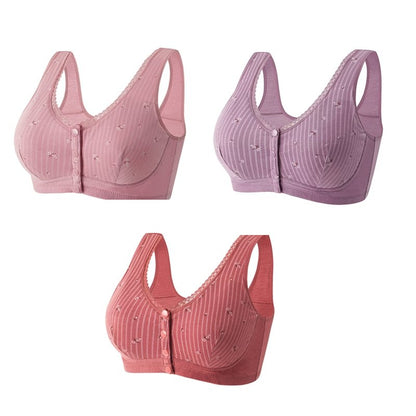 Design for Senior Front Closure Cotton Bra