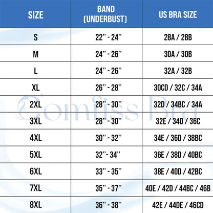 Plus size Comfort Extra-Elastic Breathable Sport Bra (From S to 8XL)