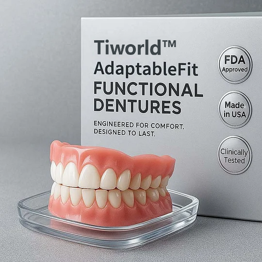 👵Health America Subsidized Product | Tiworld™ AdaptableFit Functional Dentures – Made in the USA & FDA-Certified