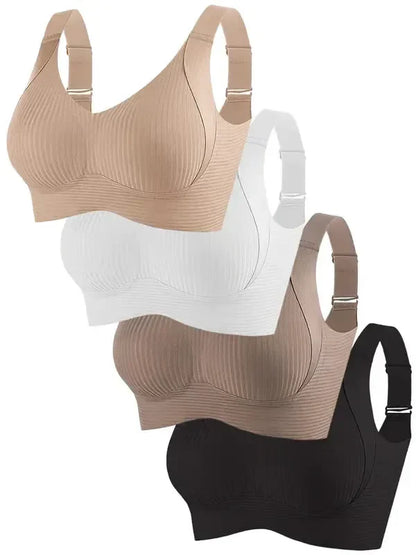 🔥Women's Ribbed Adjustable Wireless Bra