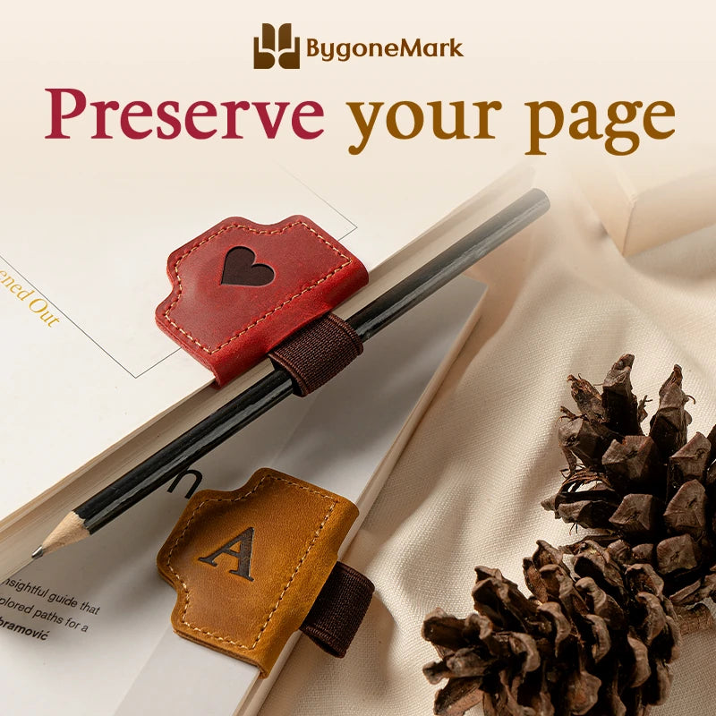 BygoneMark - Personalized Magnetic Leather Pen Holder Bookmark - 🔥LAST DAY 70% OFF🔥