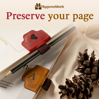 BygoneMark - Personalized Magnetic Leather Pen Holder Bookmark - 🔥LAST DAY 70% OFF🔥