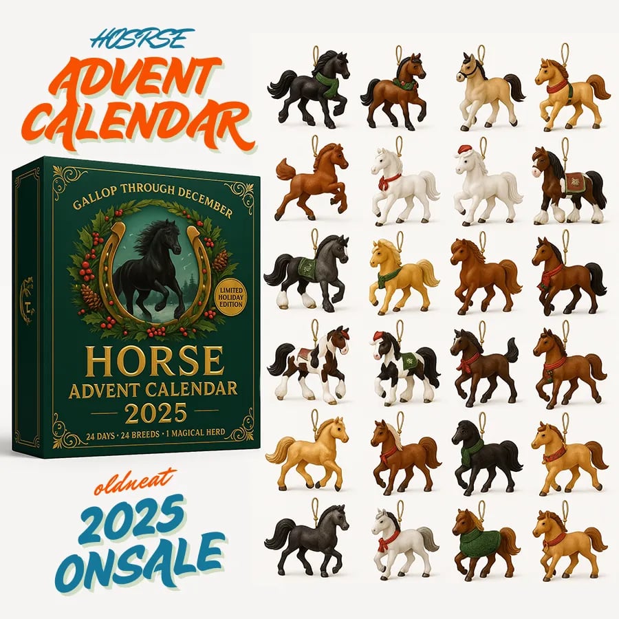🔥LAST DAY 50% OFF🐎Gallop Through December – Horse Advent Calendar 2025