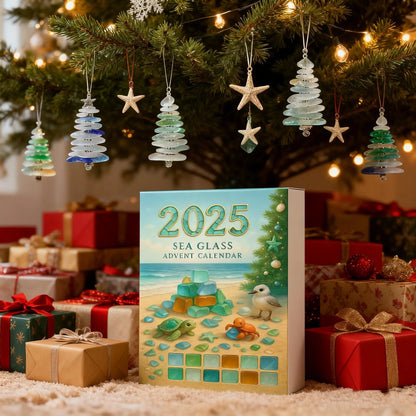 🌊Sea Glass Christmas Tree Advent Calendar | A surprise behind each door😲🎁