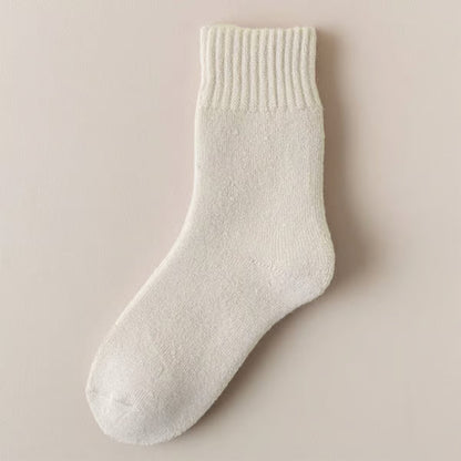 5 Pairs Women's Solid Mid-calf Socks