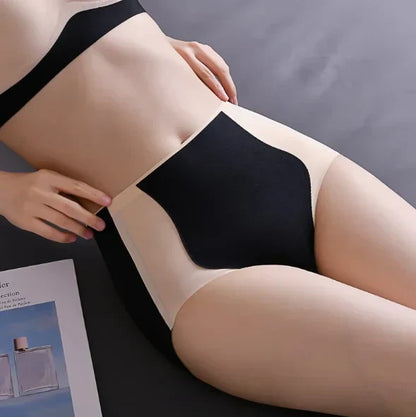 COLOR BLOCK TRACELESS HIP LIFTING SHAPING PANTIES