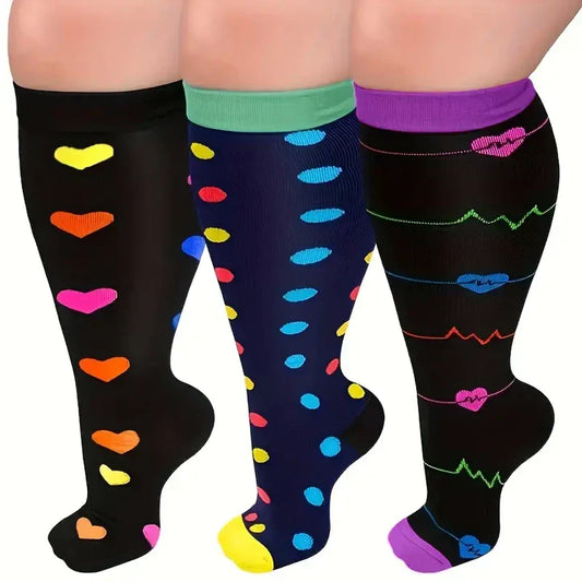 2023 Printed Compression Socks For Men Women