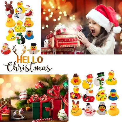 🎄24 PCS COUNTDOWN CHRISTMAS RUBBER DUCKS ADVENT CALENDAR🎅