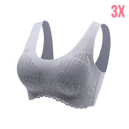 Latex 4.0 Graceful Anti saggy Breathable Lace Bra