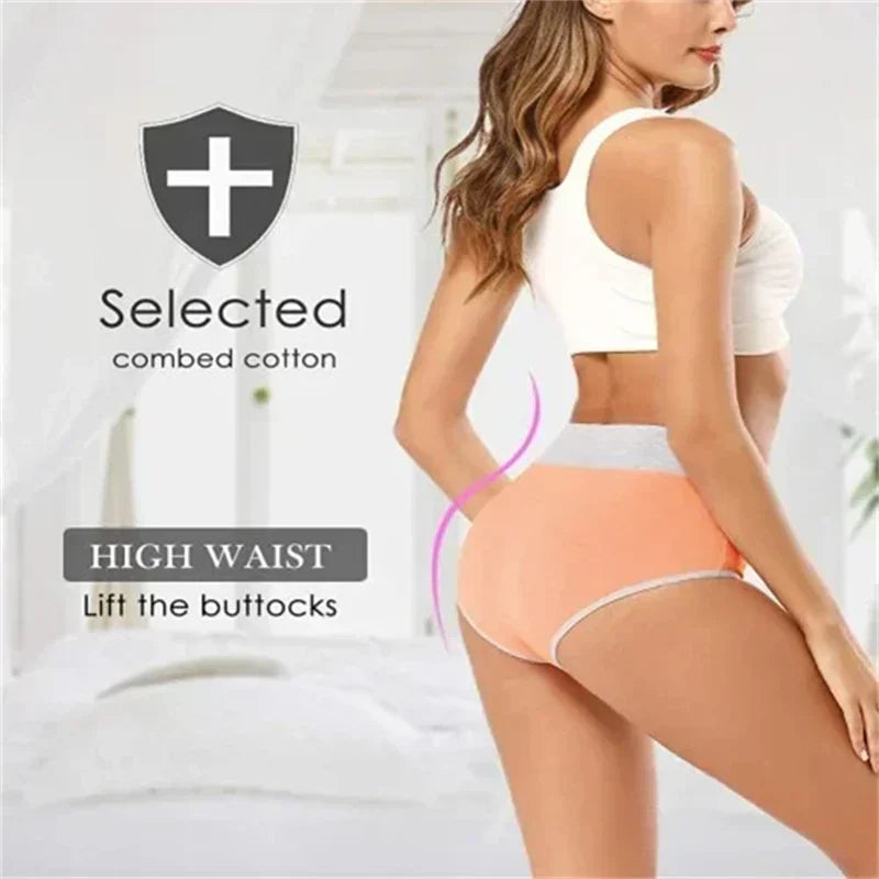 Buy 5 Get 5 Free Cotton Breathable Moisture-absorbing Antibacterial Underwear