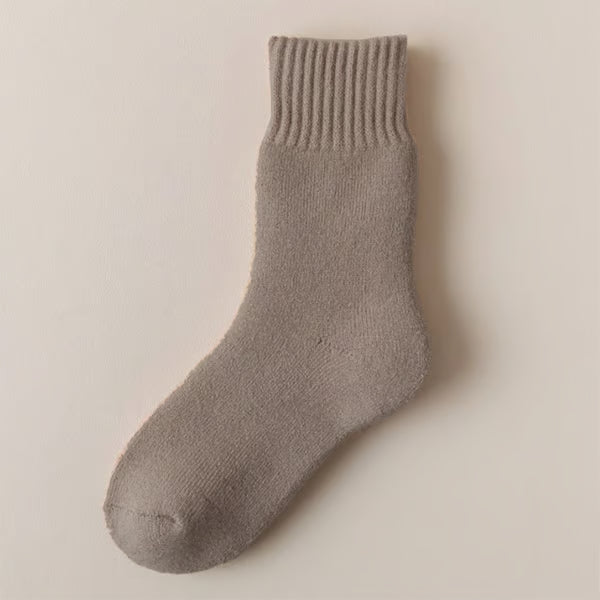5 Pairs Women's Solid Mid-calf Socks