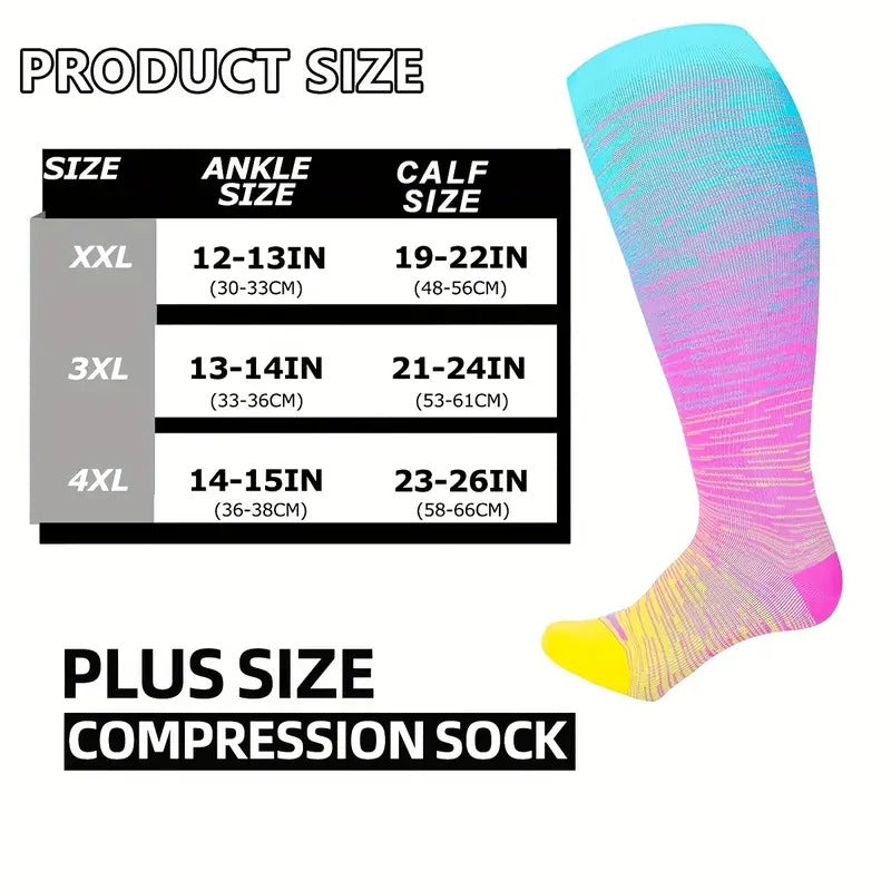 2023 Plus Size Sports Compression Socks