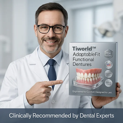 👵Health America Subsidized Product | Tiworld™ AdaptableFit Functional Dentures – Made in the USA & FDA-Certified