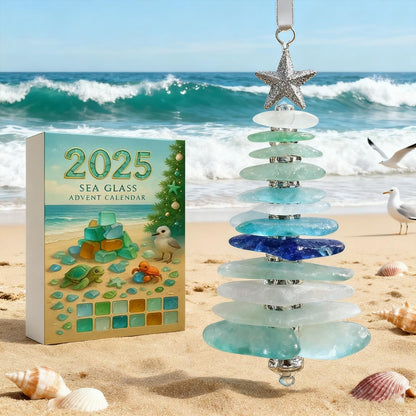 🌊Sea Glass Christmas Tree Advent Calendar | A surprise behind each door😲🎁