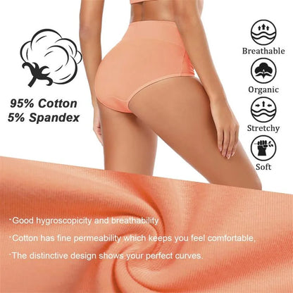 Buy 5 Get 5 Free Cotton Breathable Moisture-absorbing Antibacterial Underwear