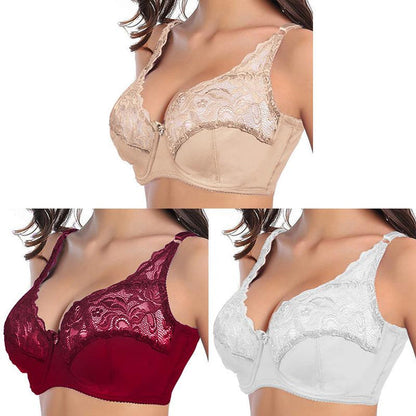 2022 Womens plus size sexy hollow lace bra