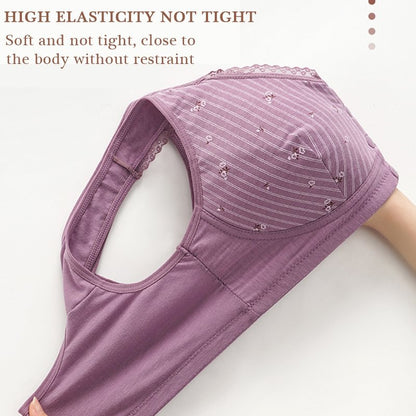 Design for Senior Front Closure Cotton Bra