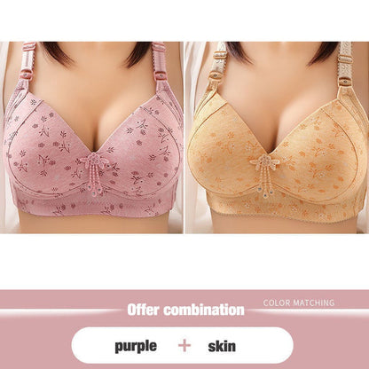 2024 Large size thin underwear anti-sagging bra