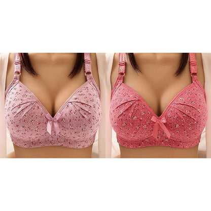 2025 NEW PLUS SIZE BRA WOMEN UNDERWEAR WIRE FREE COMFORT SOFT THIN BREATHABLE