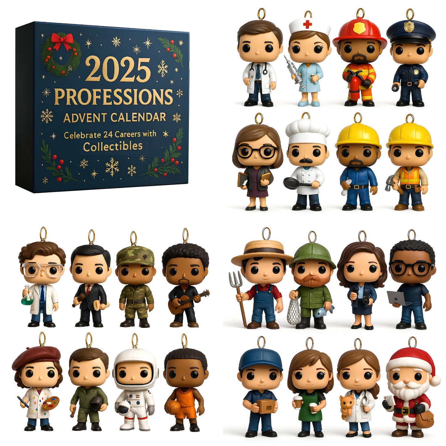 🌲Christmas Gift--Professions Advent Calendar 2025👩‍⚕️