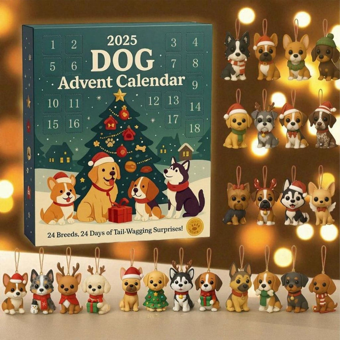 🌲Christmas Gift--🐶Dog Lovers Advent Calendar