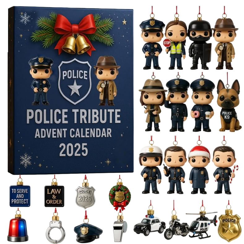 🌲Christmas Gift--Police Tribute Advent Calendar 2025🎁