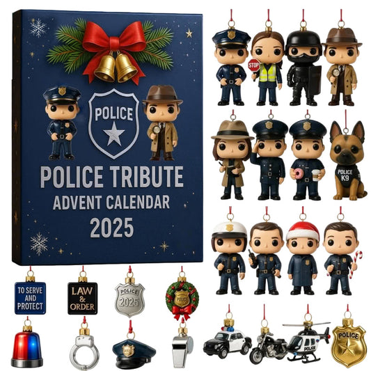 🌲Christmas Gift--Police Tribute Advent Calendar 2025🎁