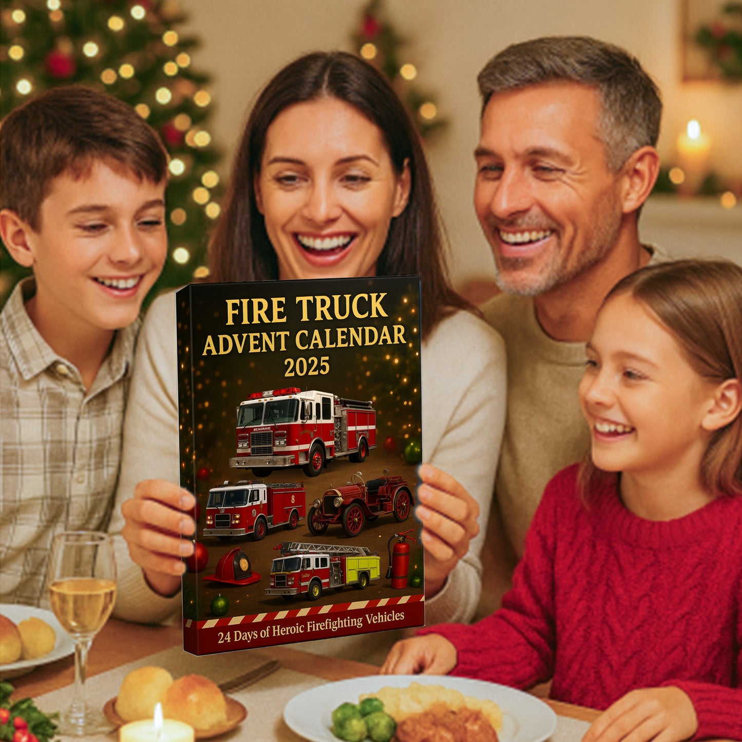 🌲Christmas Gift--Fire Truck Advent Calendar 2025