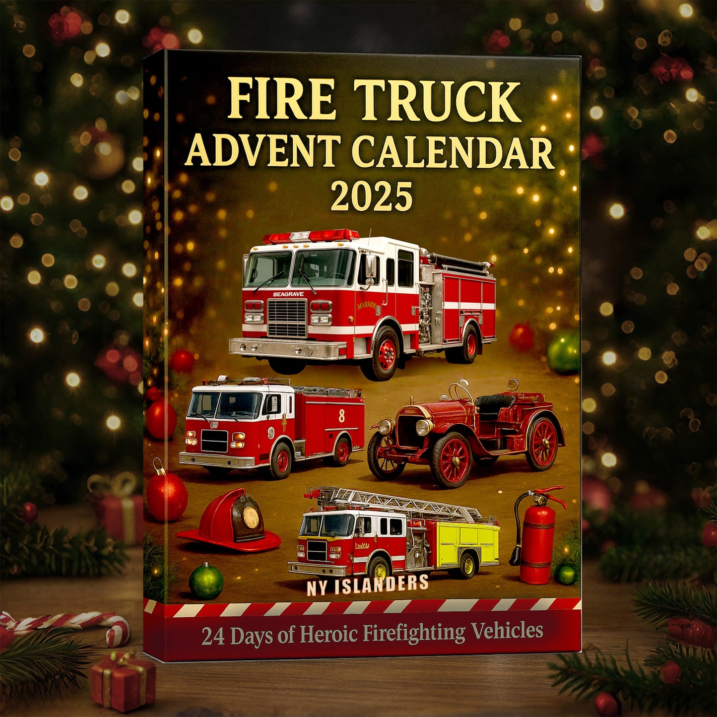 🌲Christmas Gift--Fire Truck Advent Calendar 2025