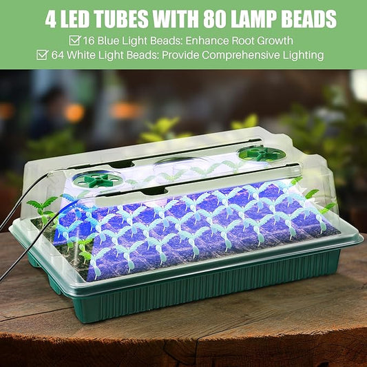 Indoor Seed Starter Kit With Grow Light