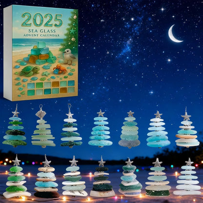 🌊Sea Glass Christmas Tree Advent Calendar | A surprise behind each door😲🎁