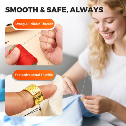 All-in-One 37 Pcs Sewing Kit🧵Fix Anything, Anytime + Portable & Beginner-Friendly! ✨