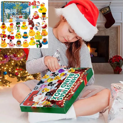 🎄24 PCS COUNTDOWN CHRISTMAS RUBBER DUCKS ADVENT CALENDAR🎅