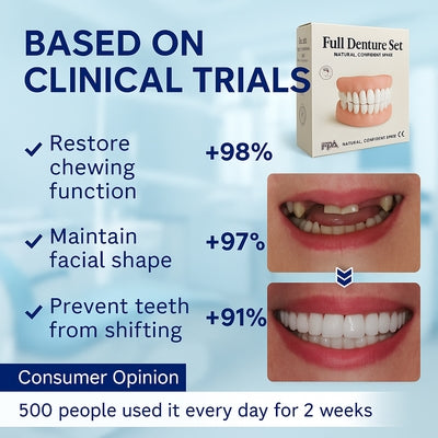 🦷Advanced Customized Full Denture Set🔥10,000+ Sold In Last 30 Day✨